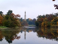 Zámek Lednice - podzimní zámecký park... : Náladovka, Minaret, Strom, Rybník, Park, ZámekLednice, Podzim, Dovolená