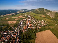 Pavlov - pohled na obec z balónu...